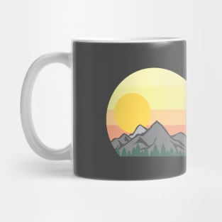 Mountain Range Vintage Mug